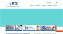 Desktop Screenshot of apexmedicaldevices.com